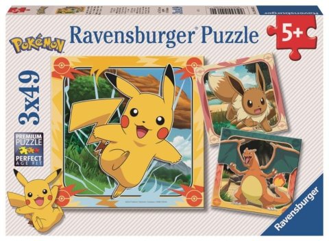 neuveden: Puzzle Pokémon 3x49 dílků