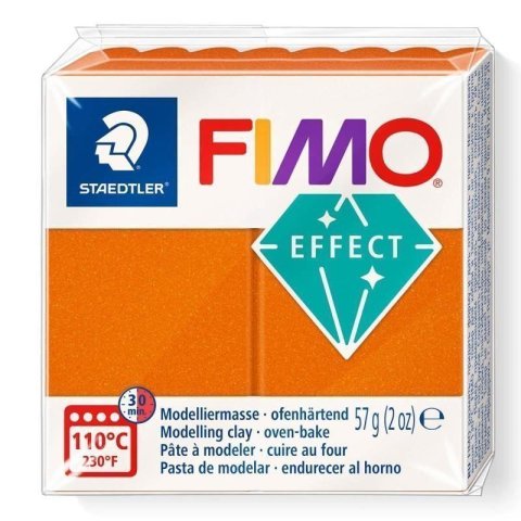 neuveden: FIMO efekt 57g - metalická oranžová