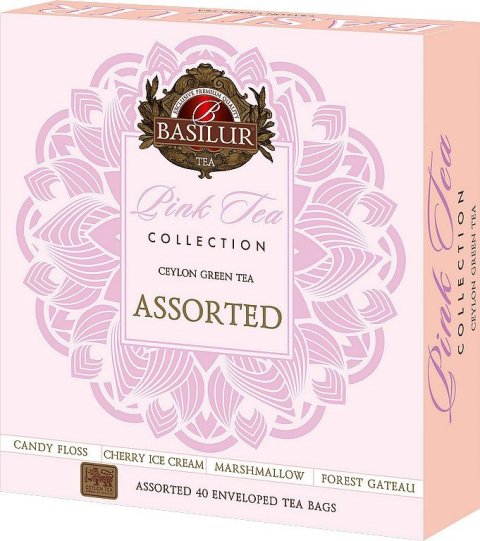 neuveden: BASILUR Gift Pink Tea Assorted přebal 40 gastro sáčků