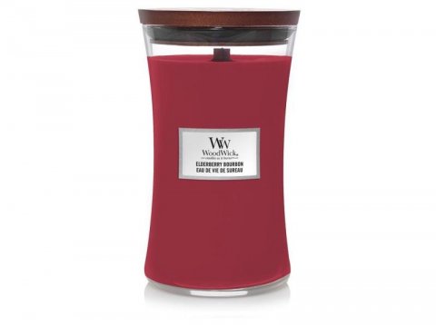 neuveden: WoodWick Elderberry Bourbon svíčka váza 609g