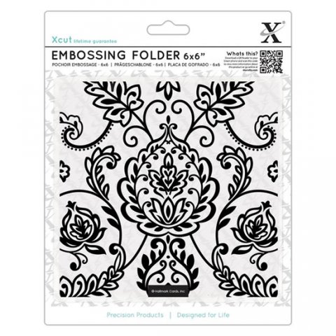 neuveden: DOCRAFTS Xcut embosovací kapsa - ornamenty 15 x 15 cm