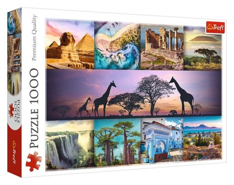 neuveden: Puzzle Koláž: Afrika 1000 dílků