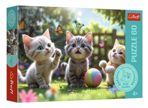 -: Puzzle Tři koťátka 60 dílků