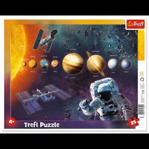 neuveden: Trefl Puzzle Sluneční soustava / 25 dílků