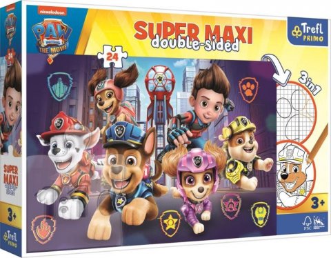 neuveden: Trefl Puzzle Super maxi Tlapková patrola Nová výzva 24 dílků - oboustranné