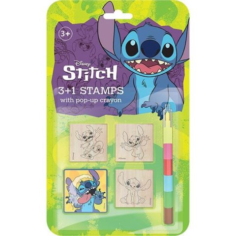 neuveden: Razítka 3+1 s voskovkou Lilo  Stitch