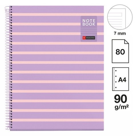 : Poznámkový blok Between the Lines NB-1, A4, 90g, karton, 80 listů, linka, M