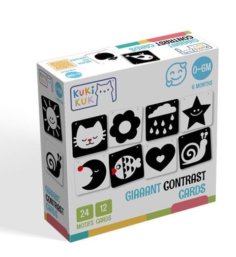 neuveden: KukiKuk Giaaant Contrast Cards For Babies