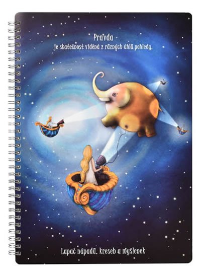 neuveden: Kroužkový blok PRAVDA A4, linka, 50 listů