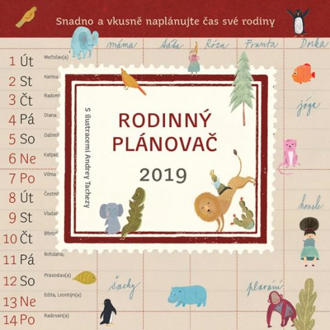 Tachezy Andrea: Rodinný plánovač 2019