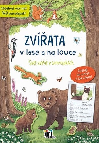 neuveden: Svět zvířat v samolepkách Zvířata v lese a na louce