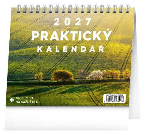 : Kalendář 2027 stolní: Praktický kalendář s citáty, 16,5 x 13 cm