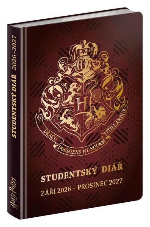 -: Studentský diář 2026/2027 Harry Potter (září 2026 - prosinec 2027), 9,8 x 1