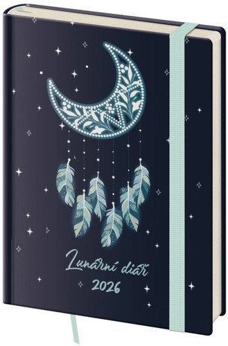 neuveden: Diář 2026 týdenní B6 lunární Dream s gumičkou