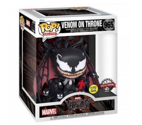 neuveden: Funko POP Deluxe: Venom on Throne (exclusive special edition GITD)