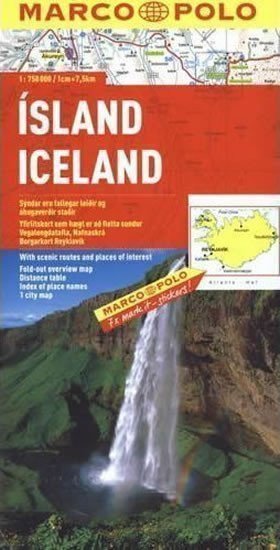 neuveden: Island -mapa