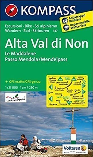 neuveden: Alta Val di Non, Le Maddalene, Passo Mendola  147 NKOM 1:25T