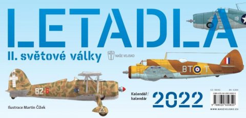 neuveden: Kalendář 2022 Letadla II. světové války, stolní