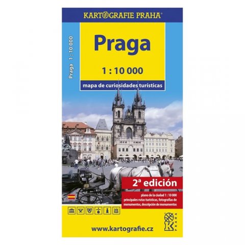 neuveden: Praga - Mapa de curiosidades turísticas /1:10 tis.