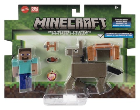 : Figurka - Minecraft - Steve & Donkey - 8 cm