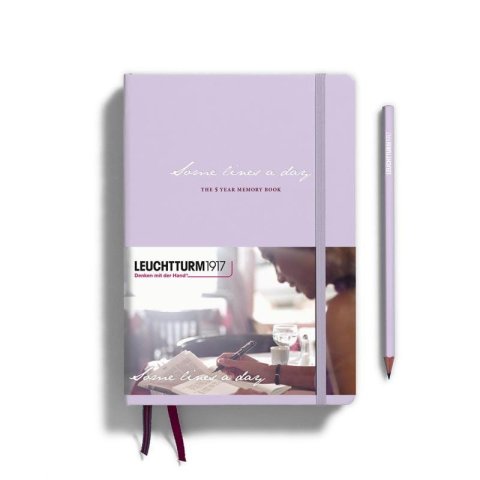 neuveden: Leuchtturm1917 Zápisník Some Lines A Day A5 Lilac