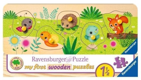 neuveden: Ravensburger Puzzle - Zvířecí mláďata na zahradě 5 dílků
