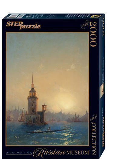 neuveden: Puzzle 2000 Ajvazovskij Leandrová věž v Konstantinopolu (ze sbírek ruských 