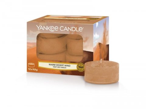 neuveden: YANKEE CANDLE Warm Desert Wind svíčka 9,8g čajová 12ks