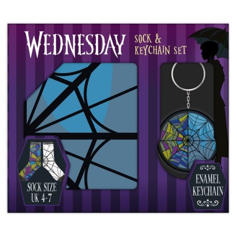 neuveden: Wednesday dárkový set klíčenka a ponožky