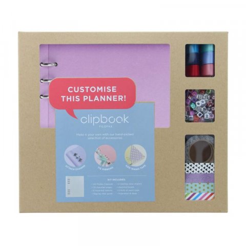 neuveden: Filofax Kreativní sada Clipbook A5 - pastelová fialová