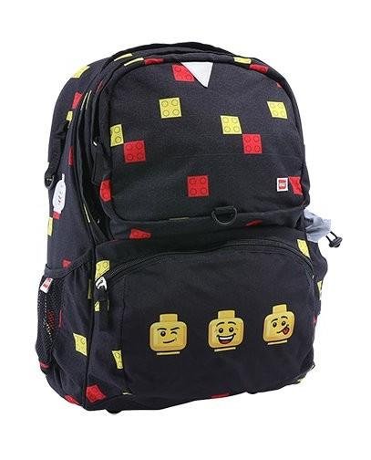 neuveden: LEGO® Faces Black Freshmen školní batoh