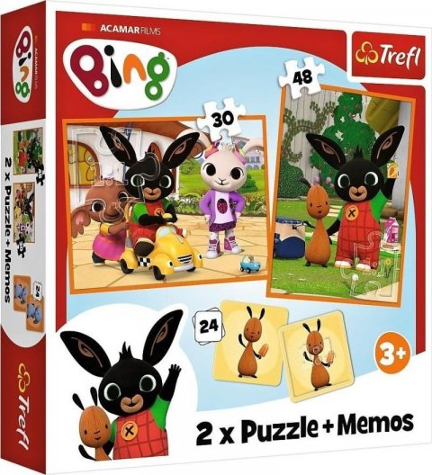 neuveden: Trefl Puzzle Bing / 30+48 dílků+pexeso