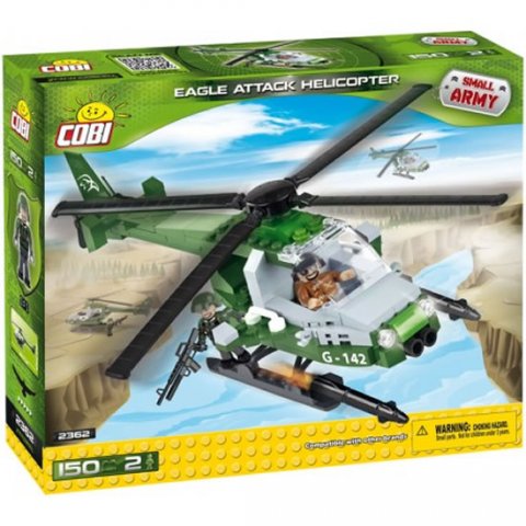 neuveden: Stavebnice COBI 2362 Small Army EAGLE útočná helikoptéra/145 kostek+1 figur