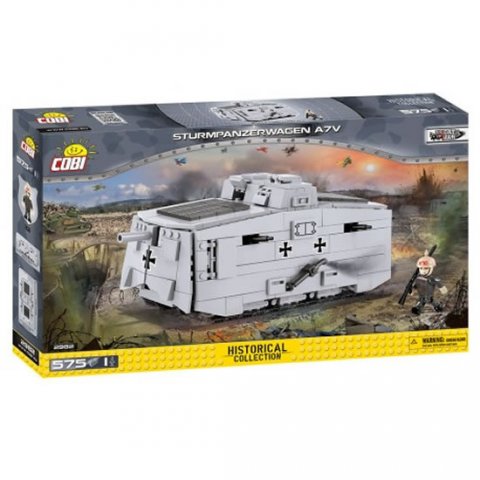 neuveden: Stavebnice COBI 2982 Great War Tank Sturmpanzerwagen A7V/575 kostek+1 figur