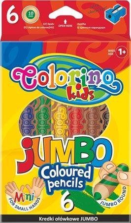 neuveden: Colorino Pastelky kulaté Jumbo s ořezávátkem 6 barev neuveden: Colorino Pastelky kulaté Jumbo s ořezávátkem 6 barev