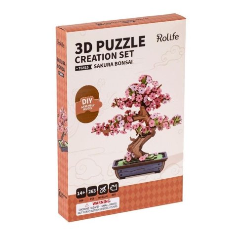neuveden: 3D Dřevěná skládačka: Bonsaj sakura