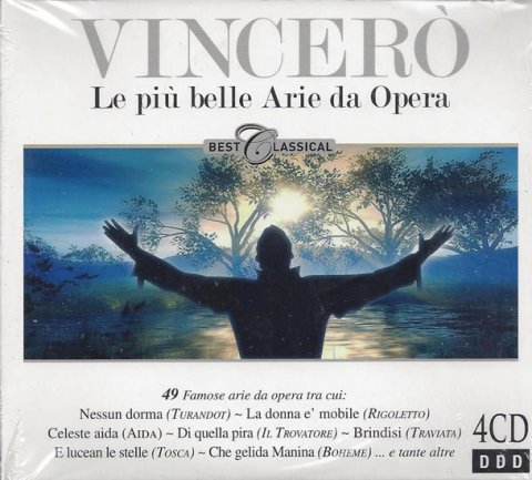 neuveden: VINCERÓ Le piu belle Arie da Opera - 4 CD
