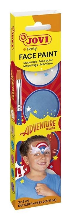 neuveden: JOVI Obličejové barvy 3x 8ml - Adventure