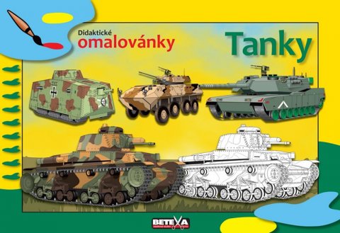 neuveden: Tanky - didaktické omalovánky