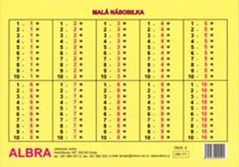 neuveden: Malá násobilka (formát A4)