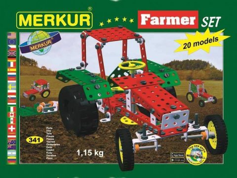 neuveden: Merkur Farmer Set 341 dílů, 20 modelů