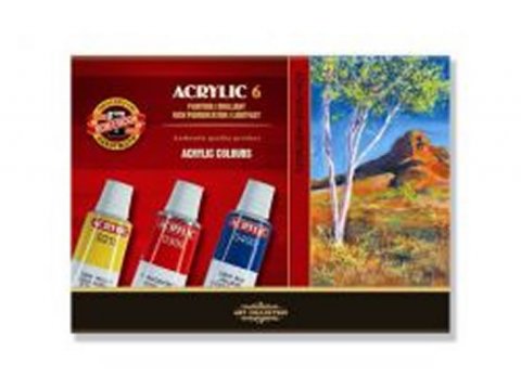neuveden: Koh-i-noor souprava akrylovych barev 6 x 16 ml neuveden: Koh-i-noor souprava akrylovych barev 6 x 16 ml