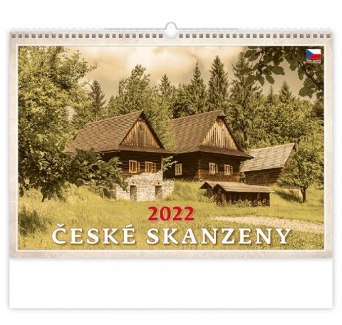 neuveden: Kalendář nástěnný 2022 - České skanzeny