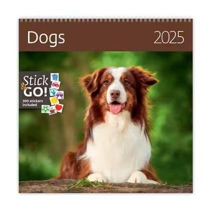 neuveden: Kalendář nástěnný 2025 - Dogs