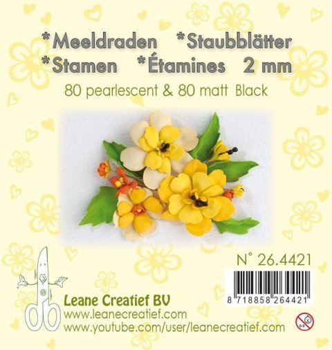 neuveden: LEANE Pestíky do kvítků - černé 160 ks neuveden: LEANE Pestíky do kvítků - černé 160 ks