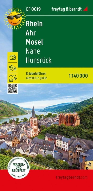 neuveden: Rýn - Ahr - Mosela, Nahe  Hunsrück 1:140 000 / dobrodružný průvodce a mapa
