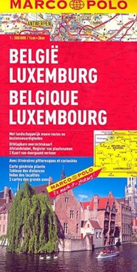 neuveden: Belgie/Lucembursko/mapa 1:300T MD