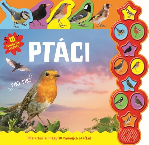 neuveden: Ptáci - 10 zvukových tlačítek