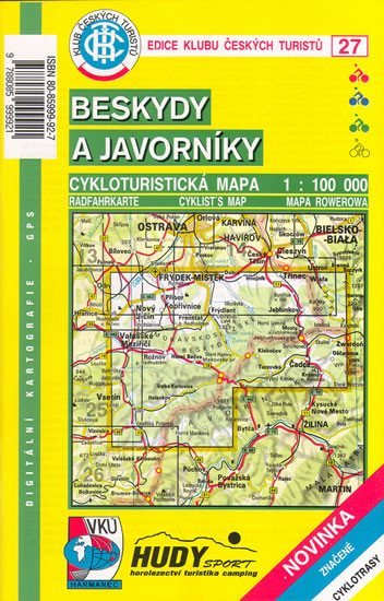 neuveden: Beskydy a Javorníky - Cykloturistická mapa - edice Klub českých turistů ;27