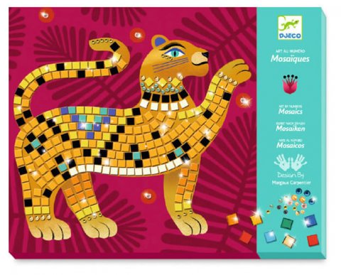 neuveden: Djeco Mozaikové obrázky s drahokamy - Jungle